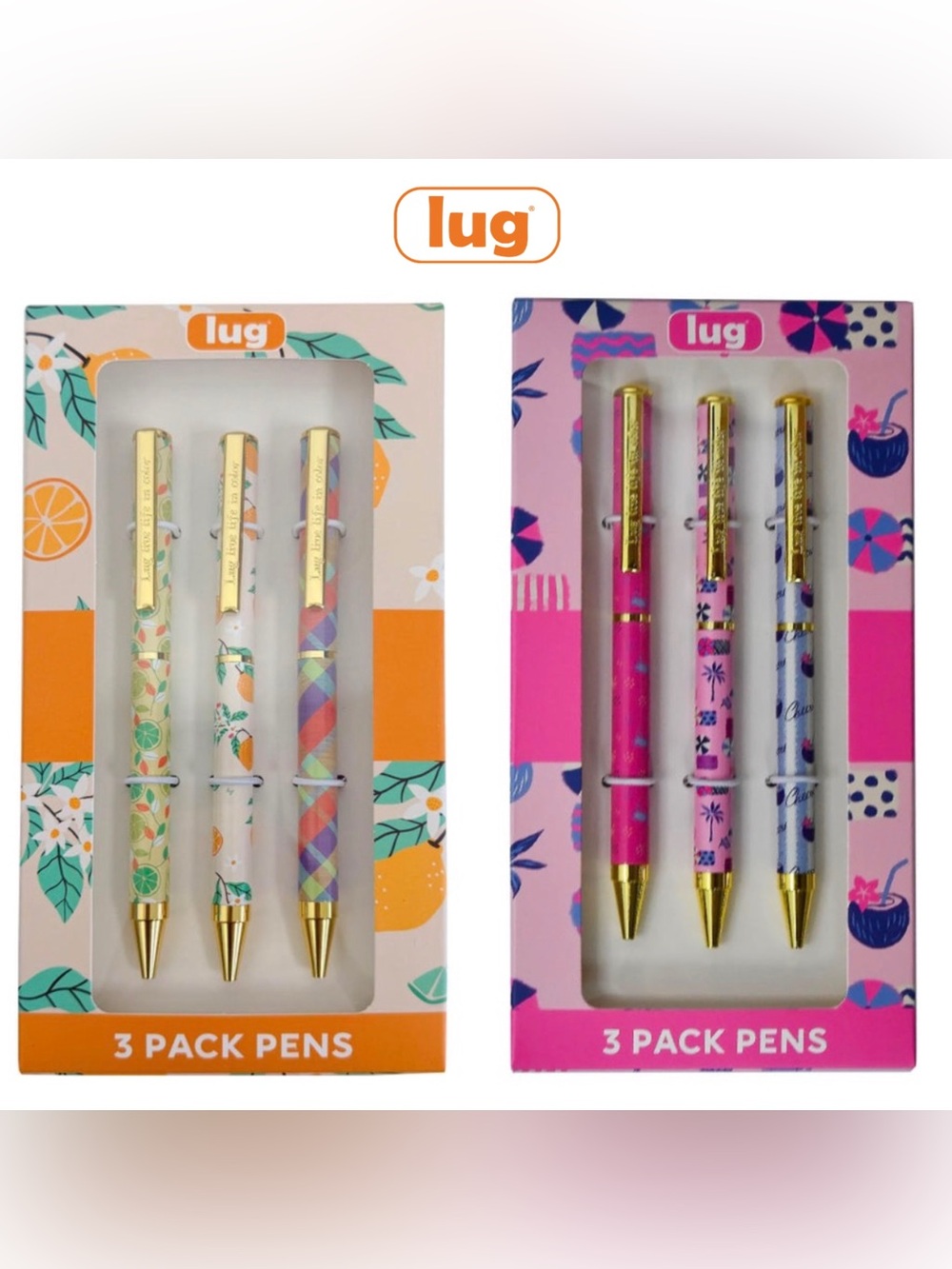Lug Pens 3-pk Scribble NWT